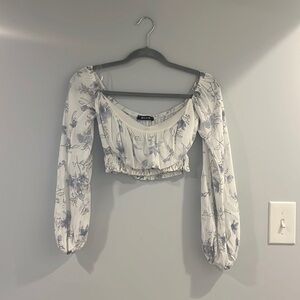 MEEK long sleeve floral top size medium